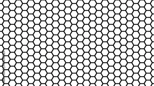 Fototapeta Net seamless pattern. hexagon pattern.