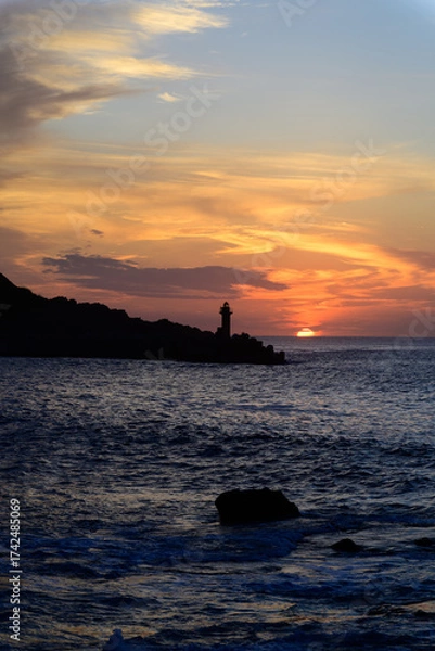 Obraz 知床の夕陽 2025年8月