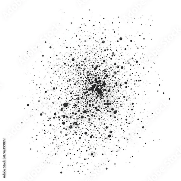 Obraz Abstract ink blot design with transparent background