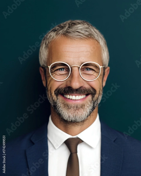 Fototapeta Boss Celebration Business Concept, boss celebrates success in office he is leader in business with joyful emotion