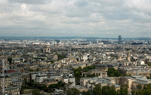 Obraz Panoramic view of the city of Paris, France