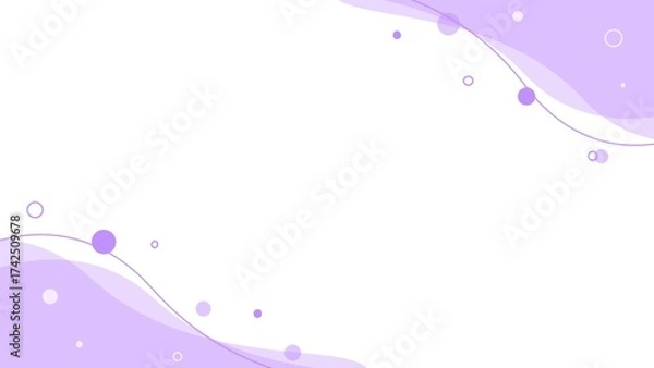 Obraz Simple wave and geometric cute frame background