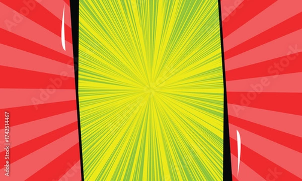 Fototapeta comic frame background on cartoon style