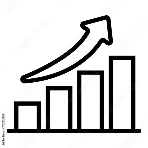 Obraz Growth chart icon 