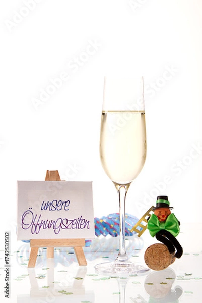 Obraz unsere Öffnungszeiten Silvester