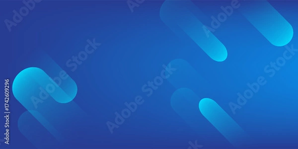 Obraz Abstract blue background with diagonal lines. Dynamic shapes composition. Vector illustration