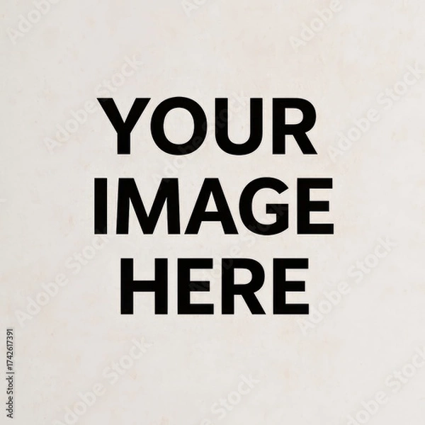 Obraz Placeholder mockup for custom image upload