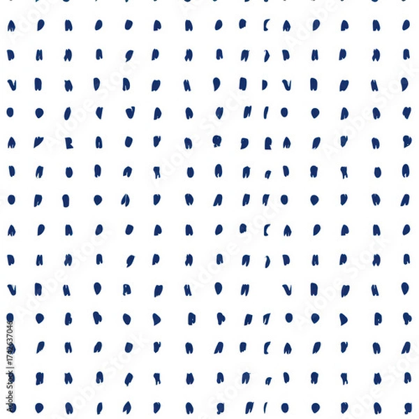 Fototapeta Dotted hand drawn seamless vector Abstract pattern for background or Brush