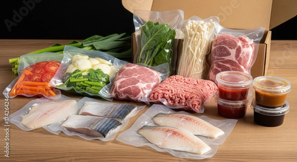 Fototapeta ミールキット（宅配・食材キット）