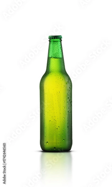 Obraz green beer bottle