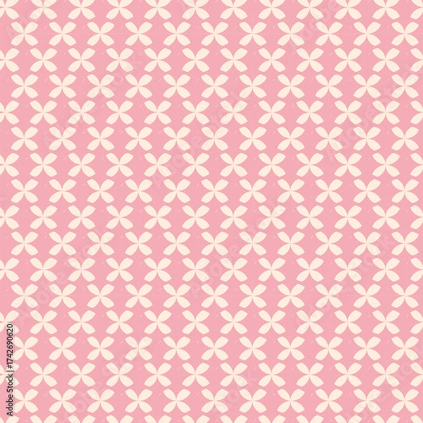Fototapeta Pink Flower Oriental Seamless Pattern Traditional Design for Backgrooun, Carpet, Wallpaper, Clothing, wrapping ,Batik Bafric, Vector, Illustration, Embroidety style