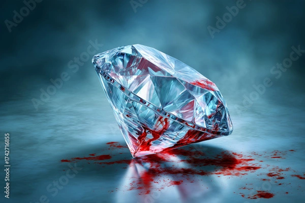 Obraz diamond with blood
