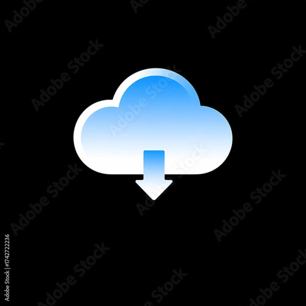 Fototapeta cloud computing icon