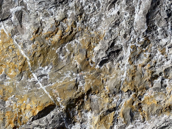 Fototapeta Rustic Rock Surface Background with Geological Mineral Structure