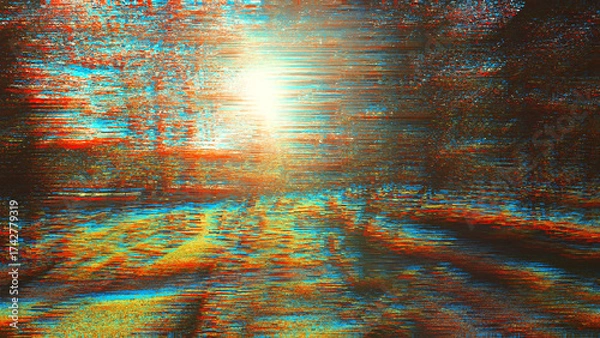 Fototapeta Glitch Wide Transitions Pack | 5 Dynamic Distorted Styles for Modern Video Editing