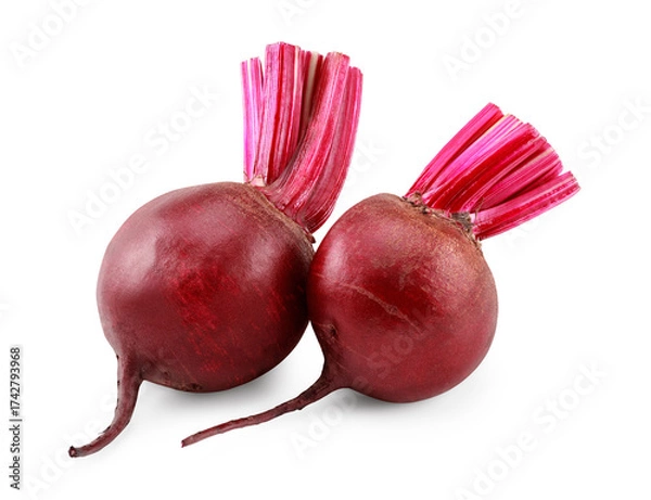 Obraz beetroot isolated on white background. clipping path