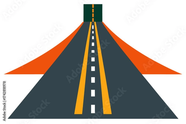 Fototapeta A digital Highway