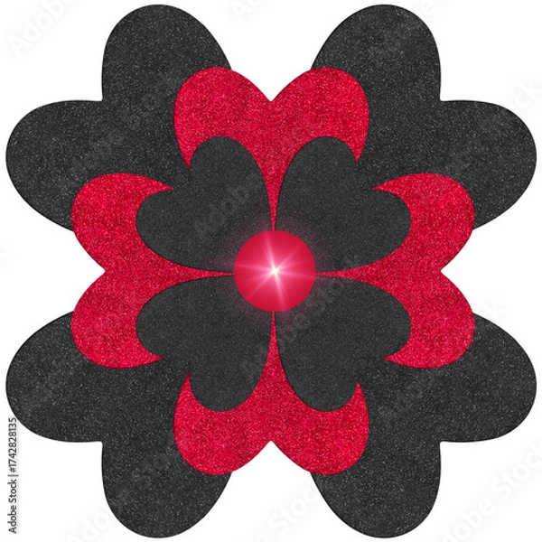 Obraz flower on black