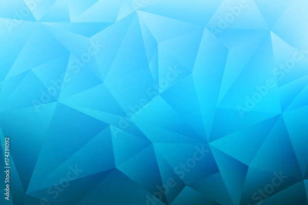 Obraz blue low poly background