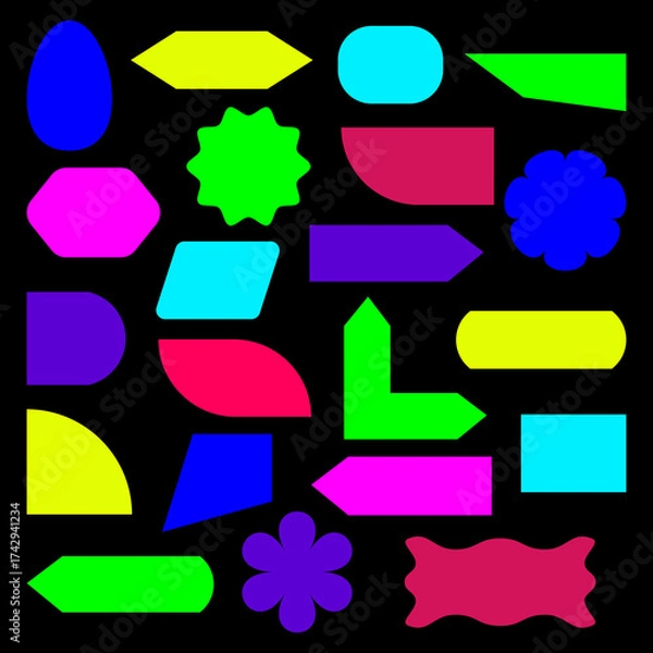 Obraz Different geometric shapes in vector format