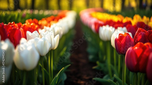 Obraz colorful tullips