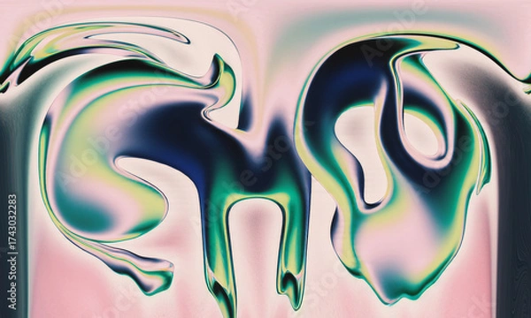 Fototapeta abstract colorful background with bubbles