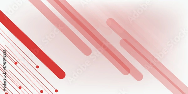 Obraz ed white modern abstract background design. eps 10