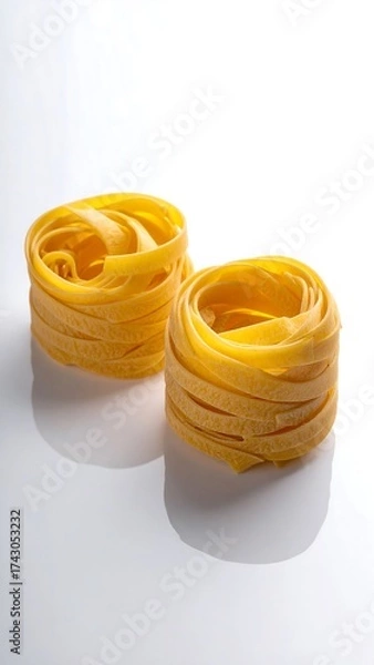 Obraz Uncooked pasta nests