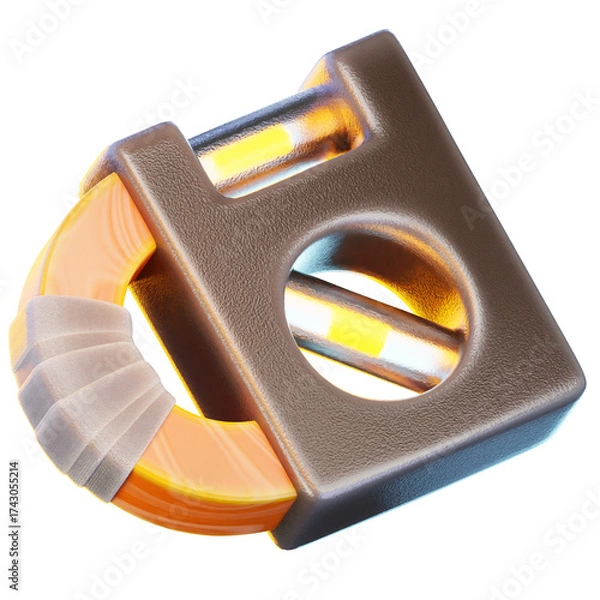 Obraz waterpass 3d render icon, construction illustration