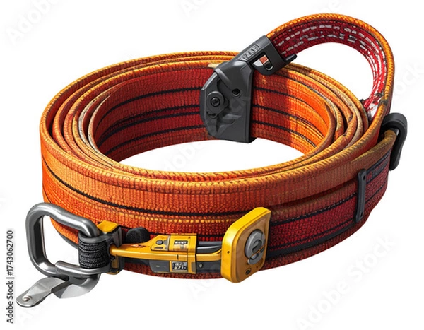 Obraz Strong Towing Rope PNG Cutout for Car Emergency and Roadside Assistance Tools