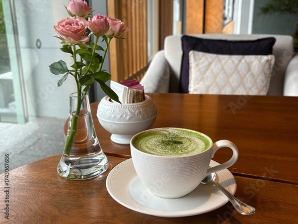 Obraz 午後の一休みのお茶時間