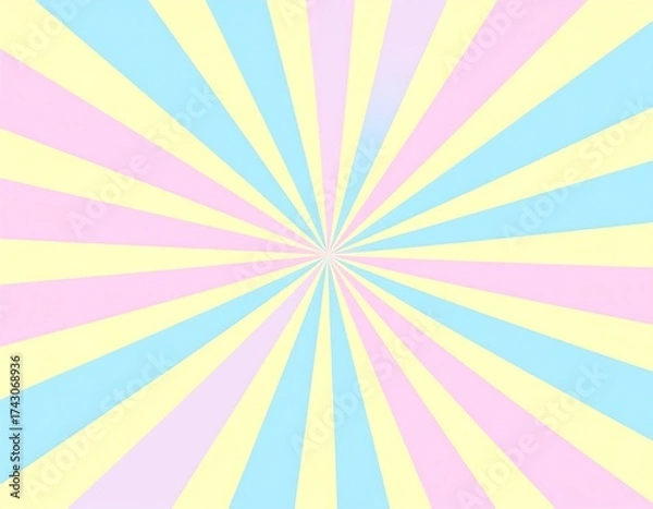 Obraz Pastel sunburst background