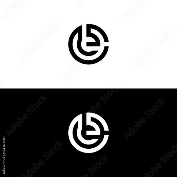 Obraz OS C initial letter logo desi...