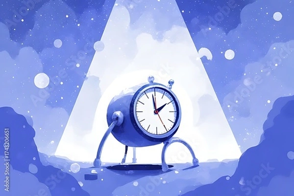 Fototapeta new year clock