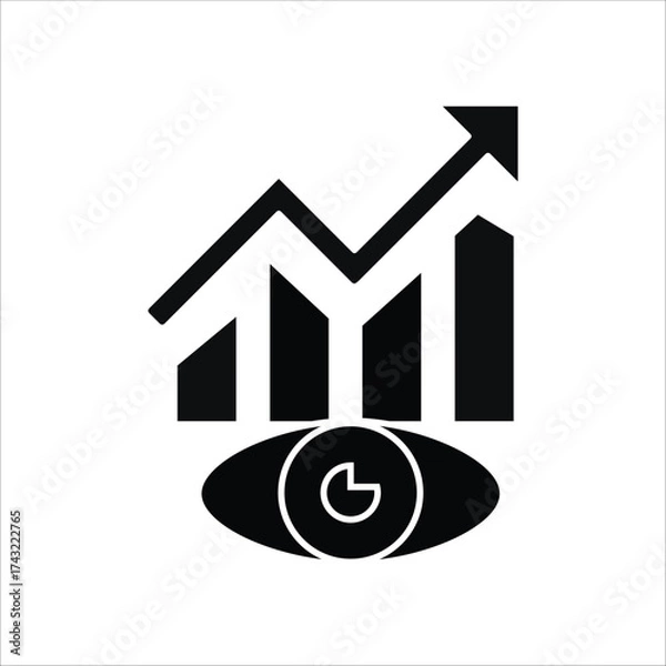 Fototapeta prediction icons. simple solid vector