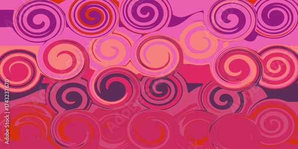 Fototapeta Abstract background with colorful waves. Abstract multicolored waves. Wavy banners. Colorful geometric shape.