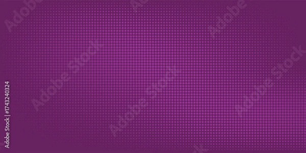 Fototapeta Abstract dots halftone purple color pattern gradient texture background. vector