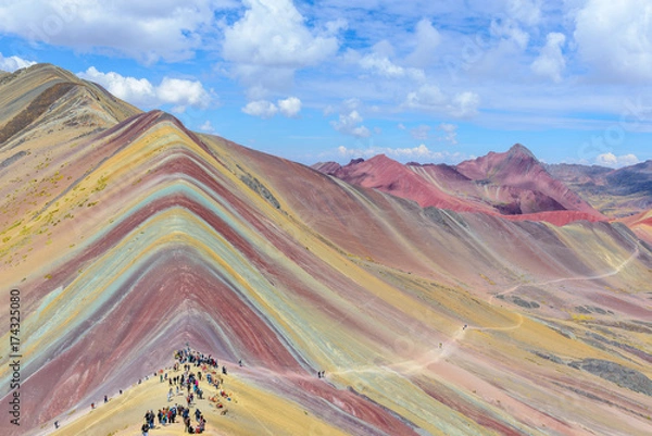 Obraz Vinicunca, also known as Rainbow Mountain, near Cusco, Peru