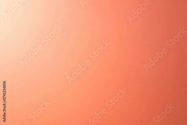 Fototapeta Warm peach orange gradient with soft transitions, ideal as background for wellness, food or beauty content