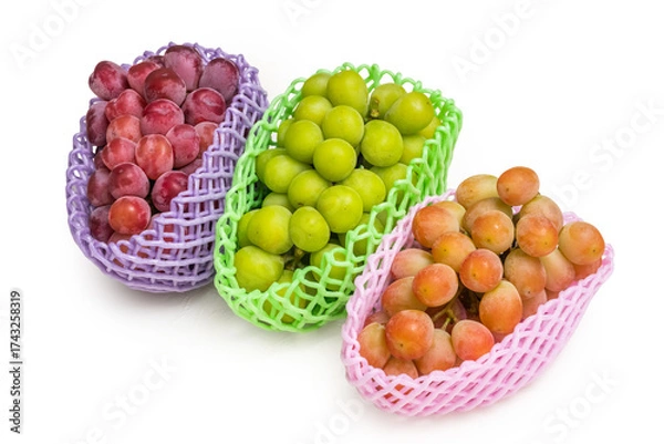 Obraz シャインマスカット　ぶどう　Shine Muscat and seasonal grapes 