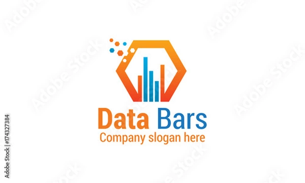 Obraz Data Bars Logo