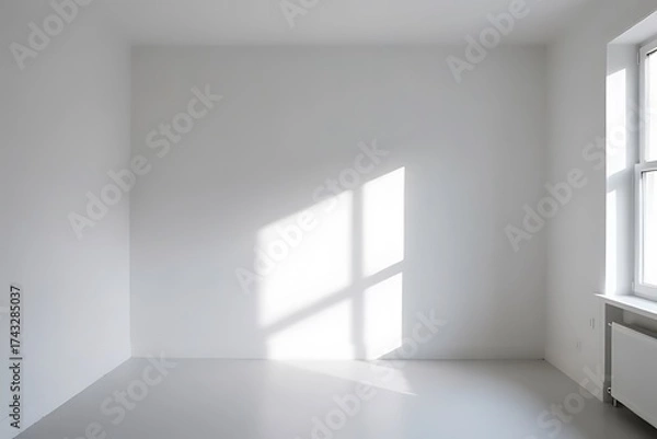 Fototapeta empty white room