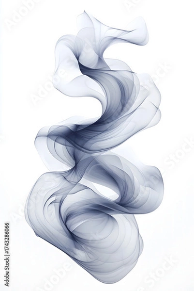 Obraz Ethereal waves of abstract elegance flow seamlessly into a timeless dance of form.