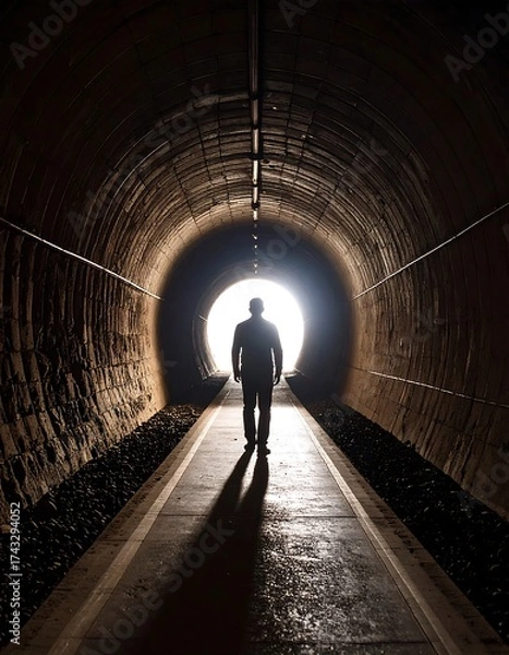 Fototapeta Tunnel vision of light