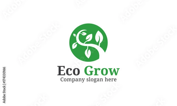 Obraz Eco Growth Logo