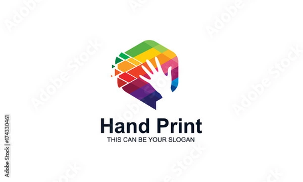 Obraz Hand Print Logo