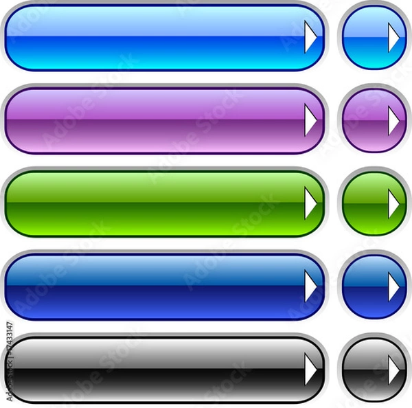 Fototapeta web buttons with arrows