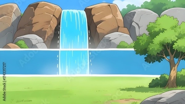 Obraz set of nature landscapes