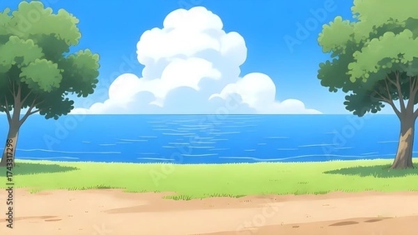 Obraz landscape with tree