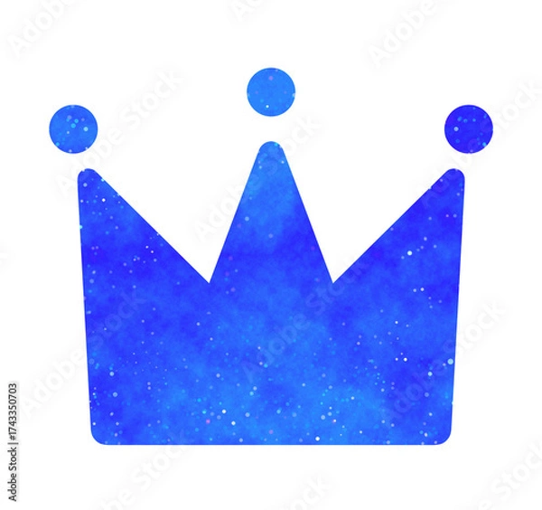 Obraz 青い星空｜王冠アイコン